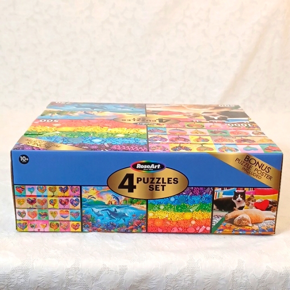 1000-piece puzzle +3 others Puzzles in 1 Set - Picture 9 of 13